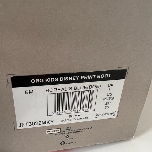 NIB Hunter Mickey Mouse Rain Boots - Picture 10 of 11